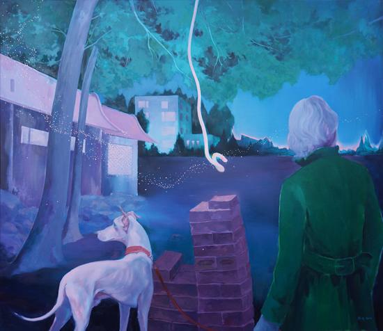 他乡不知是客 刘纪生 布面油画 130x150cm 2016年