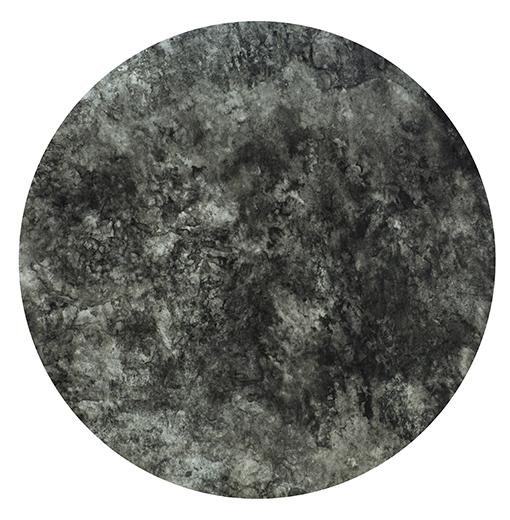 吴笠帆作品 《浓夏》 水墨纸本 直径45cm 2018