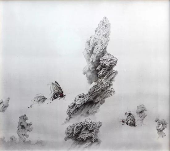 《秋分》 2018年 绢本水墨 153x171cm