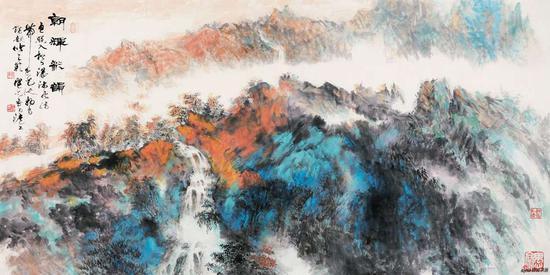 《朝辉彩韵》248×129cm 2018