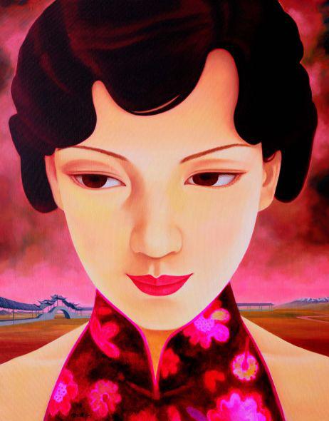 贺文斌 中国媚娘 何处 200x150cm 2017