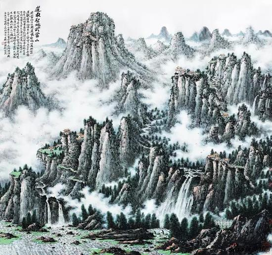 黄廷海道教圣地武当山 190x190cm