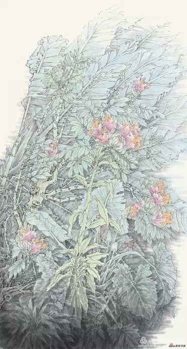 《火焰花开耀南国》 180cm×96cm 孟怀良