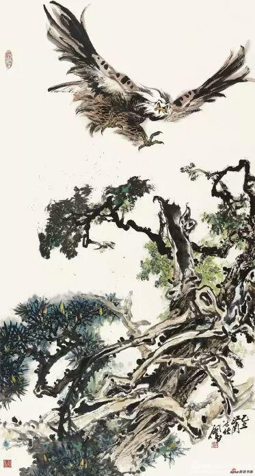 《长空一击》 180cm×97cm 何 鸣