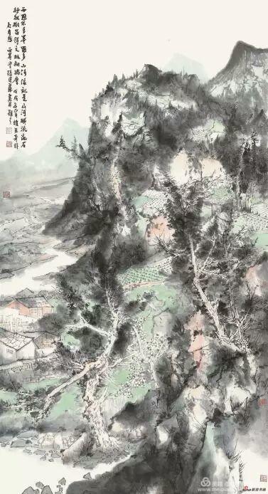 《雨点不多墨点多》 180cm×97cm 张建华