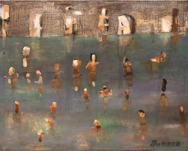 刘懋廿,水,80x100cm,综合材料,2021