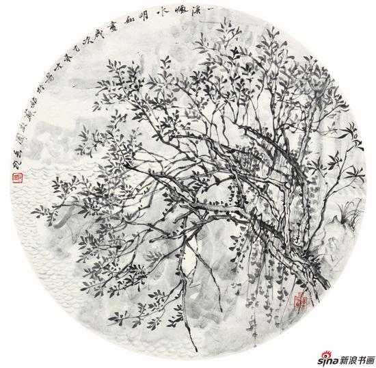 三春陌上沾时雨 50cm×50cm 2015