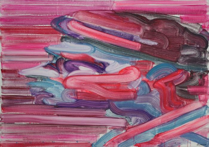 彩虹-2021-T-17,140×200cm,布面油画,2021