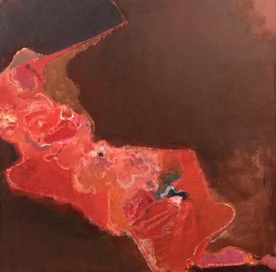 陆云华作品 《后园系列》 布上丙烯 100×100cm 2009