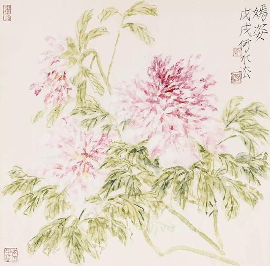 当代没骨画的传承发展：当代没骨画展开幕