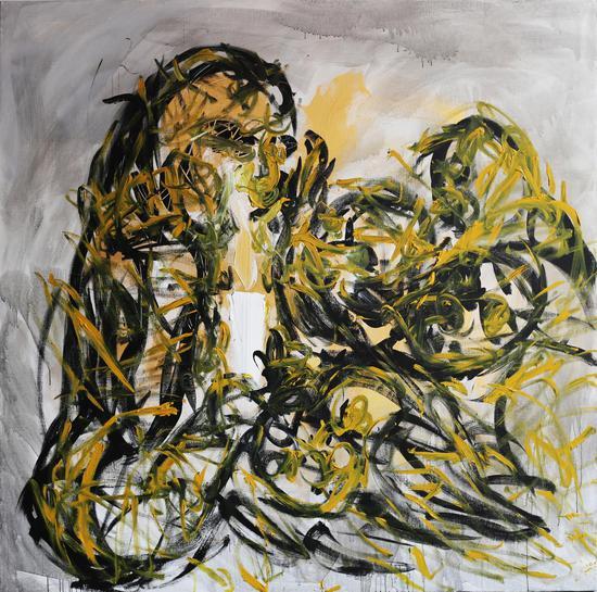 《天界之光No.29》 油画 亚麻布、丙烯 200×200 cm 2017