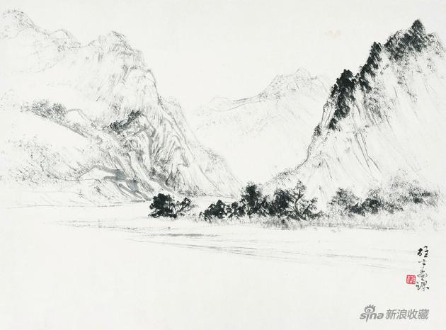画课小景之十五36x48.5cm题跋:雄才画课 钤印:雄才(白文) 22260252