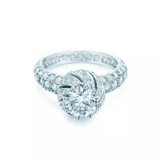 Tiffany & Co。 Schlumberger 系列 铂金钻戒