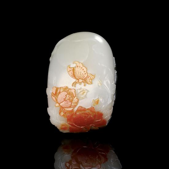 02615号拍品 王永芳 新疆和田玉籽料花开富贵