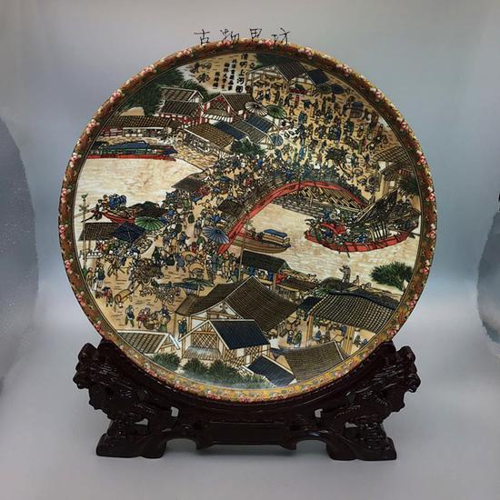 低劣的古瓷赝品(某淘宝瓷器店的印刷品贴后上釉)