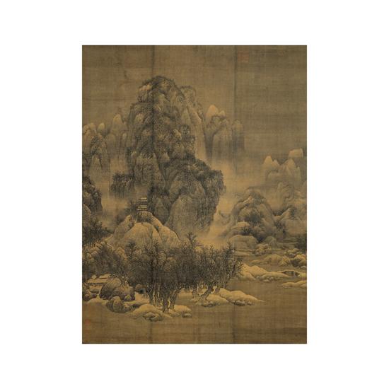 宋·范宽·雪景寒林图轴