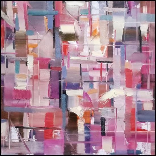 女神系列 80cm×80cm 布面油画 2017年