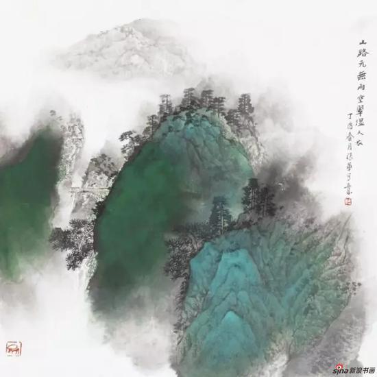 山路元无雨 空翠湿人衣 50cm×50cm 2017年