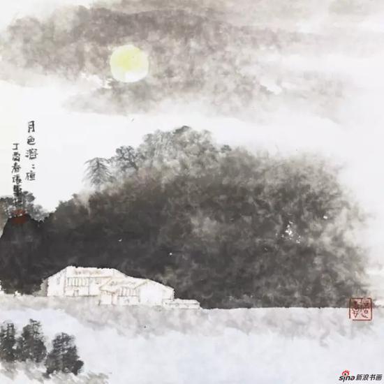 月色溶溶夜 26cm×26cm 2017年