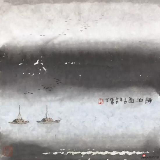 静泊图 26cm×26cm 2017年