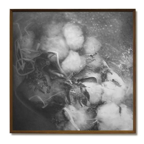 《棉花Ⅱ》70cm x70cm 纸上铅笔 2017年