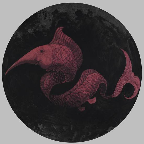 鰔鱼,150x150cm,布面丙烯,2020年