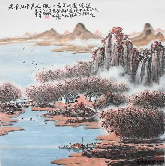 黄廷海最爱江南芦花飘 69x69cm