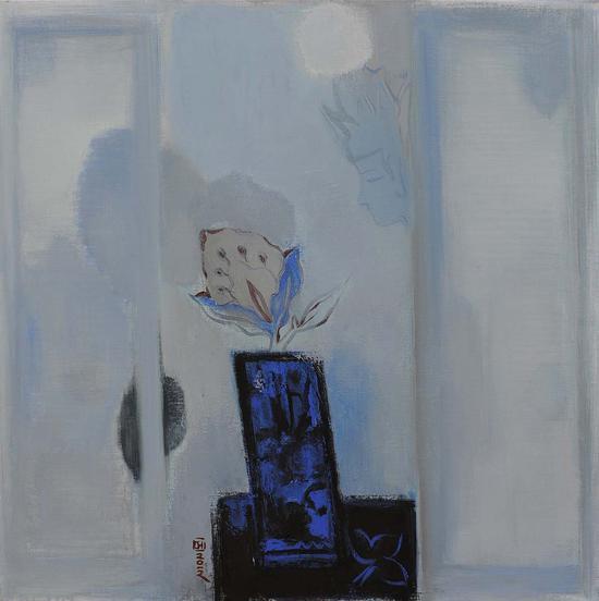 30《中国古意之一》黄菁 80cm×80cm 布面油画 2012年