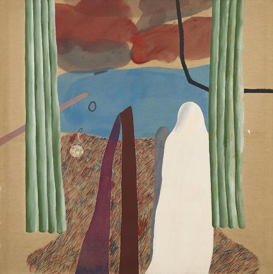 大卫·霍克尼 《风景画(或红色与蓝色风景)》,1965年作 压克力 画布,152.2 x 151厘米 估价:16,000,000-24,000,000港元