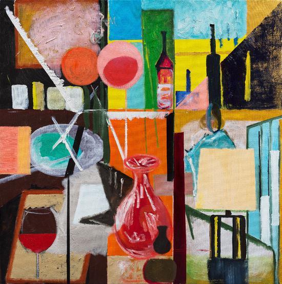崔凤华:《分秒之间》100cmx100cm,布面油画,2018