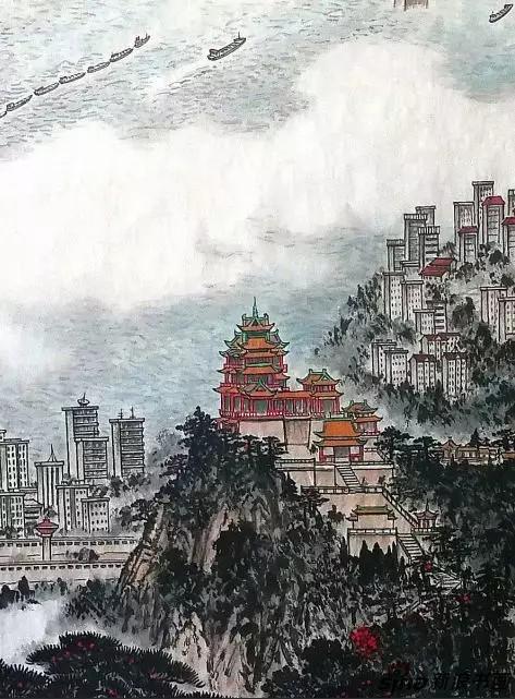 虹桥飞跨大江流(局部)