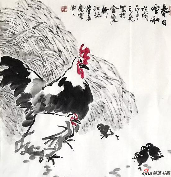 原江苏省花鸟画研究会副会长孙元亮先生作品