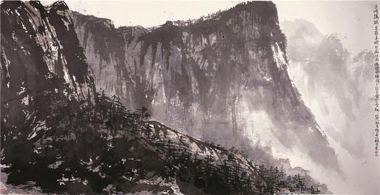 近峰铸铁 远岭多娇 141×289cm 2008年