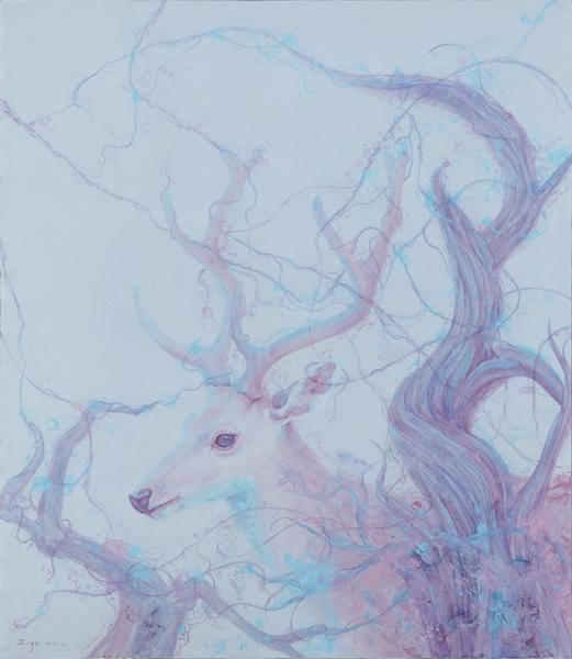 待 张子叶 150x130cm 布面油画 2015年
