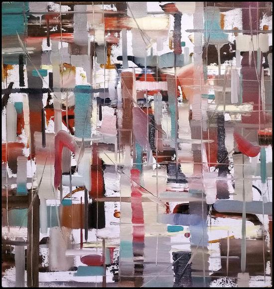 女神系列 80cm×80cm 布面油画 2017年
