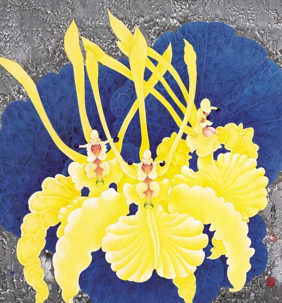 杨瑞芬 春天日子里 134x195cm 1989年