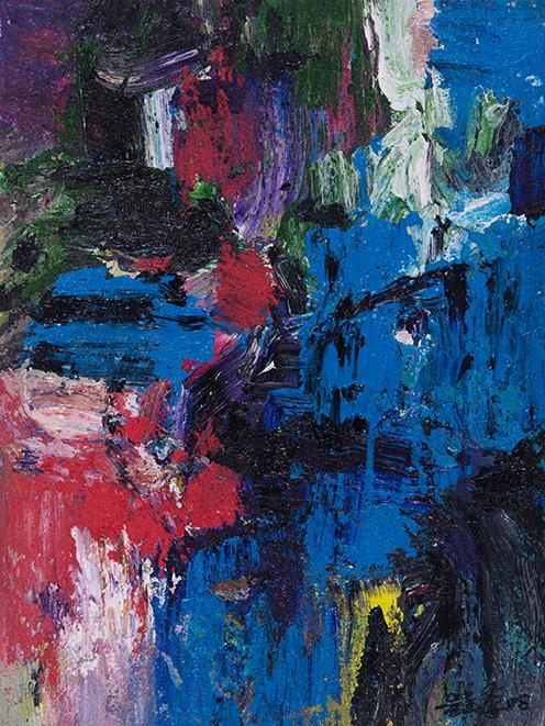 吴晨荣作品 流韵 布上丙烯油画 41x31cm 2008
