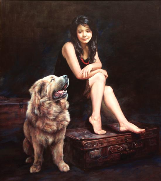 回家 作者:林跃 规格:140×160cm 品类:油画