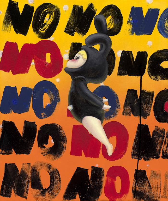 《NoNoNo》 布面丙烯 60×50cm 2021年