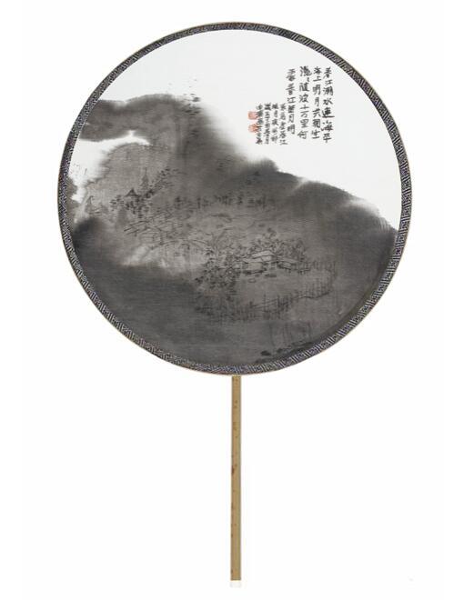 《春江花月夜》 绢丝 39cm×39cm 2017 年