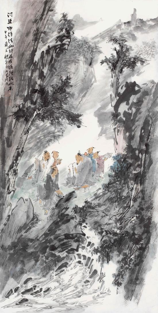 问渠哪得清如许 68cmX136cm