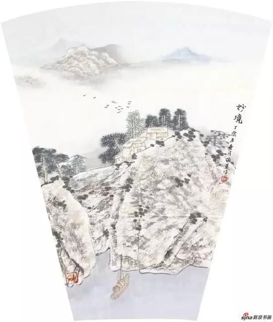 妙境 扇面 2017年