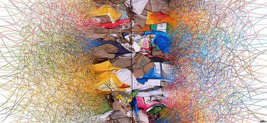 王益辉作品 Pro-9929 数码独幅版画 46x100cm 2018