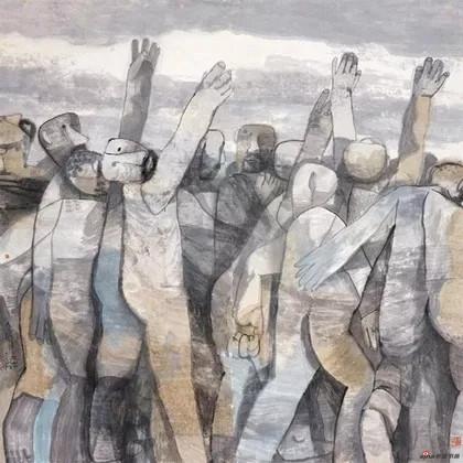 张培成作品《呐喊》(2012)