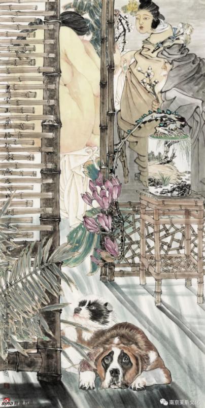 画室玉兰格外香 137cm×69cm