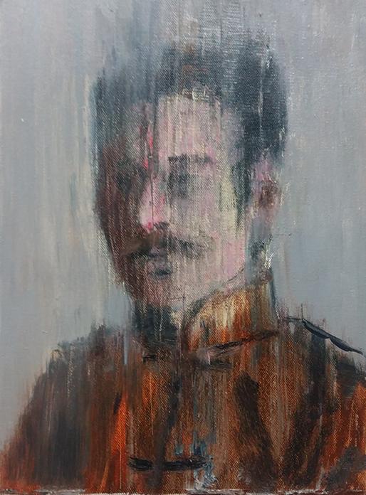 鲁迅30X40CM 布面油画 2016
