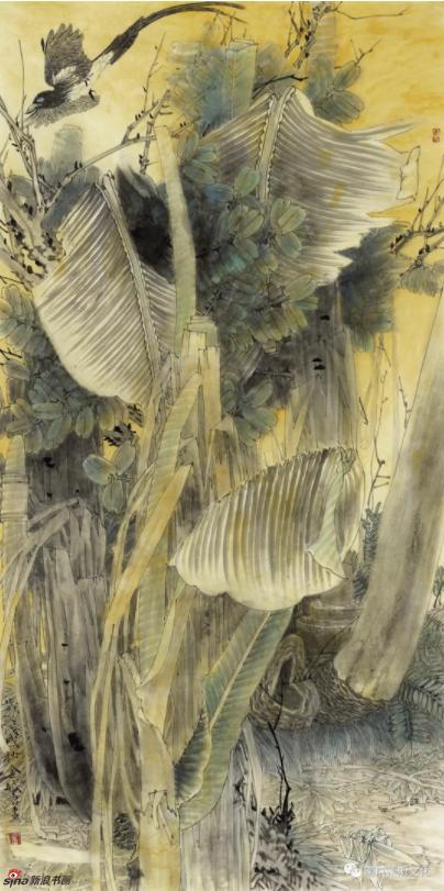 蕉丛鸣翠 137cm×69cm
