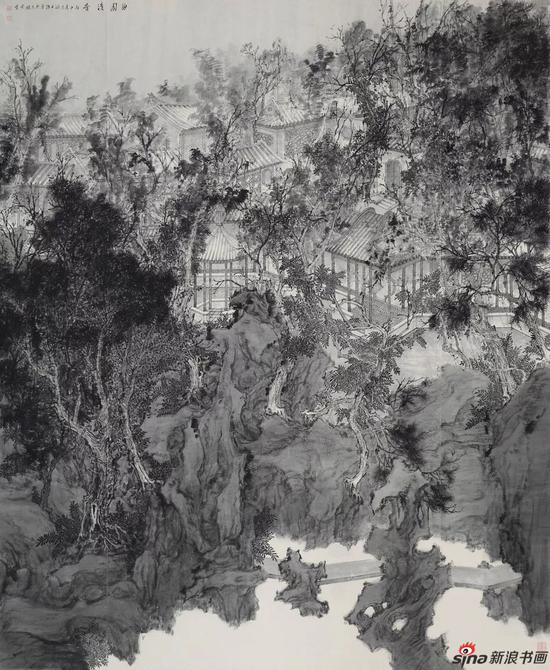 曲园清音 200X240CM 2016年 纸本