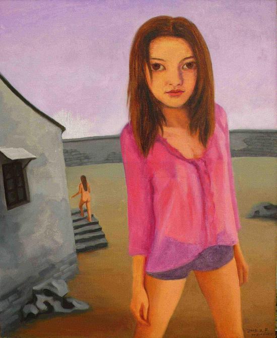 后园-here2008年 布面油画65x80cm