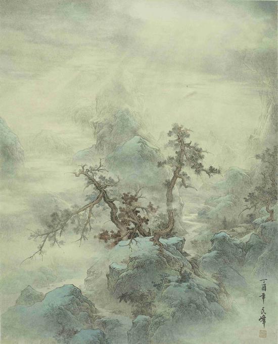 翠岩山径红绕树